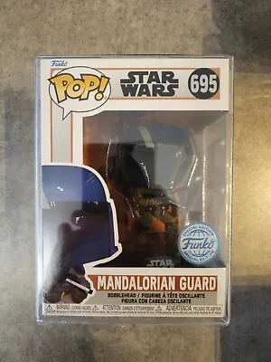 Buy Star Wars The Mandalorian Guard 695 Funko Pop In Protector • 25£