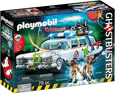 Buy Playmobil Ghostbusters 9220 Ecto-1 With Light And Sound Effects For Children Age • 68.07£