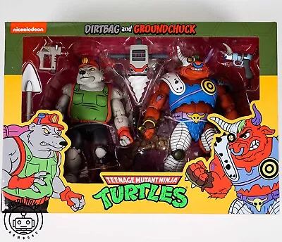 Buy NECA GROUNDCHUCK DIRTBAG Teenage Mutant Ninja Turtles TMNT Hero CARTOON 2 Pack • 51.73£