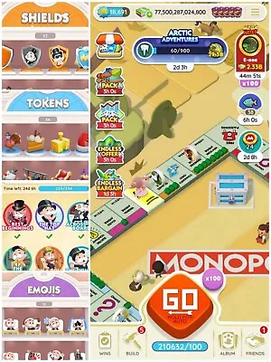 Buy Monopoly Go - 210k Dice Account (read Description) • 234.99£