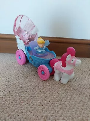 Buy Fisher Price Little People Cinderalla Musical Carriage Toy Set Disney • 13.50£