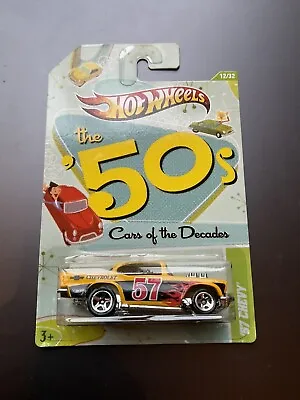 Buy 57 Chevy Cars Of The Decades 50s Car Hot Wheels • 10.99£