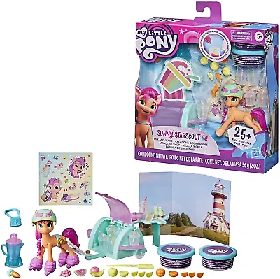 Buy My Little Pony F2934 New Generation Smoothie Shop Sunny Starscout Story Playset • 11.99£