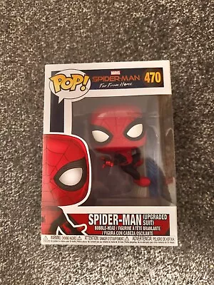 Buy Funko Pop Marvel Far From Home Spiderman Upgraded Suit (39898) • 10£
