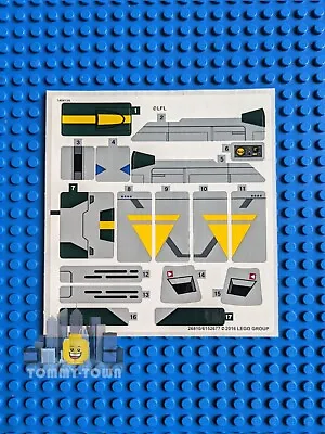 Buy Lego Star Wars STICKER SHEET 75150 Vader's TIE Advanced Vs. A-Wing Starfighter • 6.99£