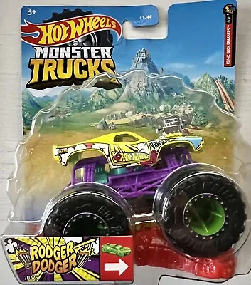 Buy Hot Wheels Monster Trucks Roger Dodger Comic Book Crashers 1:64 New + Sealed • 11.43£