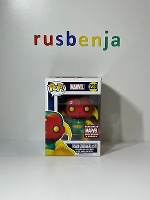 Buy Funko Pop! Marvel Vision Avengers #57 Collector Corps #239 • 13.99£