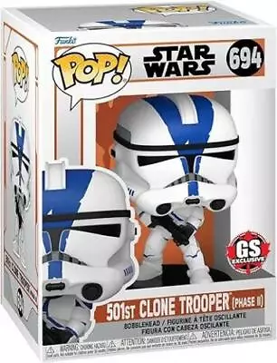 Buy Funko Pop: Star Wars: Mandalorian - 501st Clone Trooper (phase Ii) %au% • 29.49£
