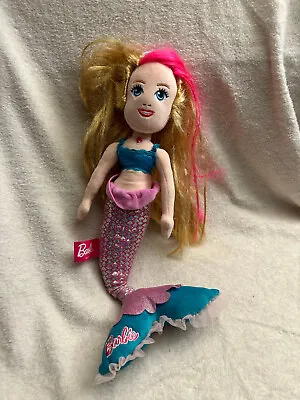 Buy Barbie Mermaid Soft Toy Plush Doll • 9.95£