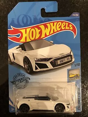 Buy Hot Wheels 175/250 2018 AUDI R8 SPYDER White Long Card New • 8£