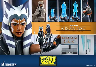 Buy Hot Toys TMS021 Star Wars The Clone Wars Ahsoka Tano 1/6 Scale Figure NEW SEALED • 377.80£