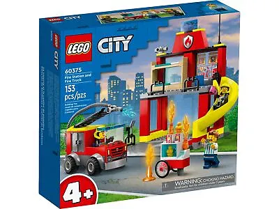 Buy LEGO 60375 CITY Fire Station And Fire Truck With 2 Level Fire Station 153 Pieces • 31.79£