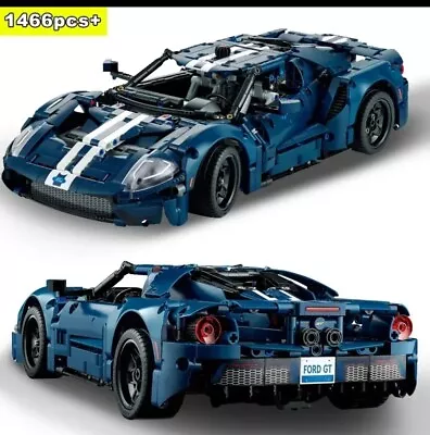 Buy Technical 1466 Piece Ford GT Style Building Block Car Model 42154 NEW • 34.95£