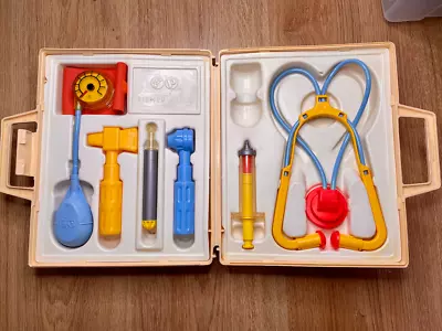 Buy Vintage 1970s Fisher-Price Medical Kit Retro Plastic Toys In Carry Box • 24.42£