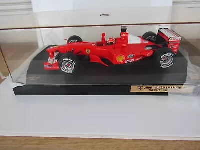 Buy 1:18 Hot Wheels Ferrari F1 Car M Schumacher 2000 World Champions • 95£