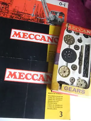 Buy Meccano Gears, Small Boxed Set, + 3 Books Of Models. Box A/f. • 9.99£