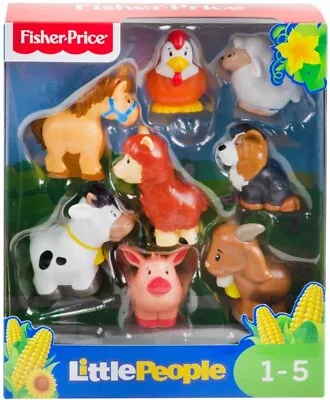 Buy Fisher-Price Little People Farm Animal Friends, Set Of 8 Figures For Toddler • 21.99£