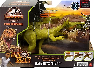 Buy Jurassic World Camp Cretaceous Baryonyx Limbo Dino Escape GWD12 Mattel Dinosaur • 49.94£