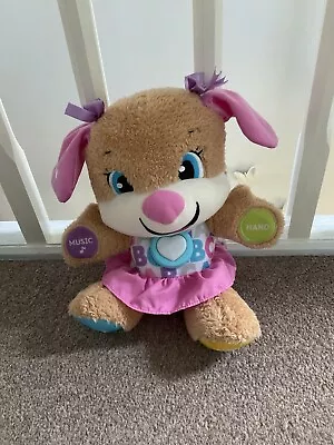 Buy Fisher Price Smart Stages Laugh Learn Puppy Teddy First Words Sister Toy Pink • 5£