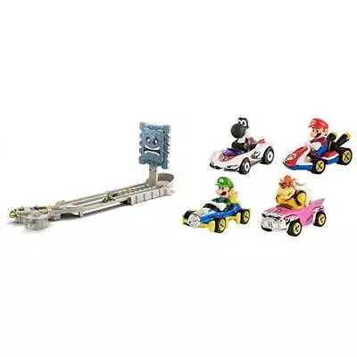 Buy HOT WHEELS Mariokart THWOMP Ruins Track Set With Hot Wheels Mario Kart Character • 36.03£