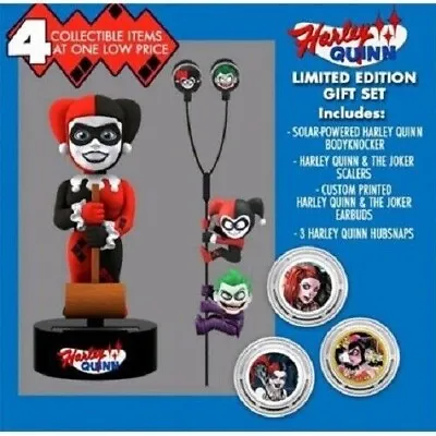 Buy NECA DC Comics Harley Quinn 4pk Gift Set Bodyknocker Scalers Earbuds Joker • 15£