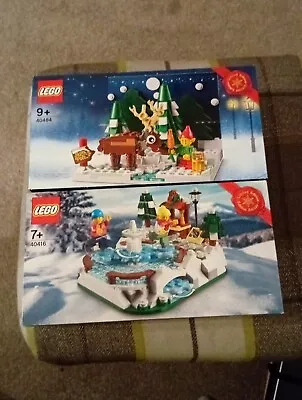 Buy BN Sealed LEGO Limited Edition Christmas 40484 Santas Yard 40416 Skating Rink • 39.99£