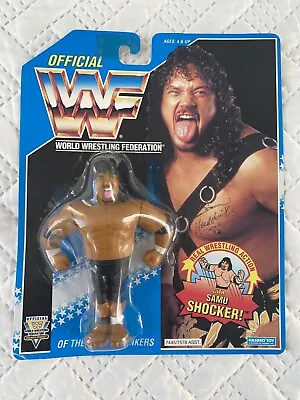 Buy 1993 WWF Hasbro Samu Headshrinkers MOC Sealed Series 10 Wrestling Figure • 110£