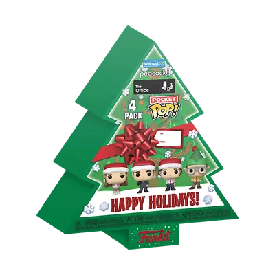 Buy The Office Christmas Tree Holiday Box Funko Pocket POP! 4-Pack • 16.99£