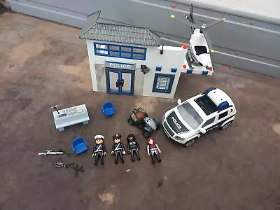 Buy Playmobil 9372 Police Station With Car & Helicopter Used / Clearance • 23.45£