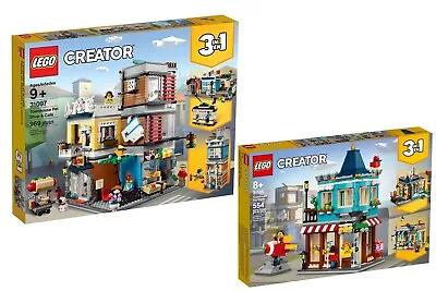 Buy LEGO CREATOR: Townhouse Pet Shop & Café (31097) &  Toy Store (31105) BNIB • 115£