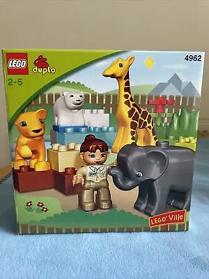 Buy Lego Duplo 4962 - Baby Animal Zoo With Elephant, Giraffe, Polar Bear & Baby Lion • 14.99£