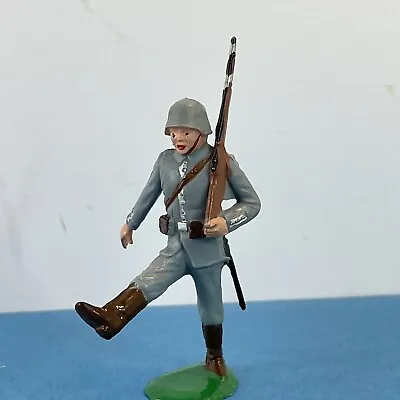 Buy MARX WARRIORS OF THE WORLD PLASTIC Painted TOY SOLDIER WWII German Goose Step • 34.54£