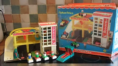 Buy Vintage Fisher Price Garage, Complete, Boxed And In Vgc • 95£