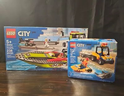 Buy Retired LEGO CITY: Race Boat Transporter (60254) & Beach Rescue ATV (60286) • 52.05£