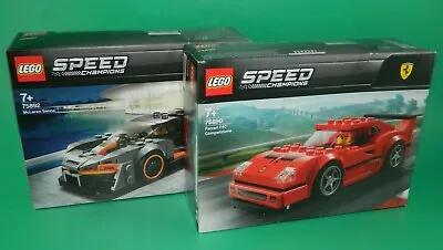 Buy Lego Speed Champions Ferrari F40 75890 McLaren Senna 75892 Bundles RETIRED      • 39.99£