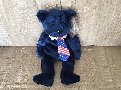 Buy Ty Beanie Babies Pops USA Fathers Day Bear DOB June 16 2001 Retired New With Tag • 4£
