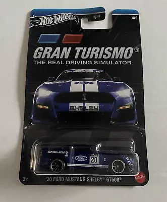 Buy Hot Wheels 2024 Gran Turismo '20 Ford Mustang Shelby GT500 • 6.99£