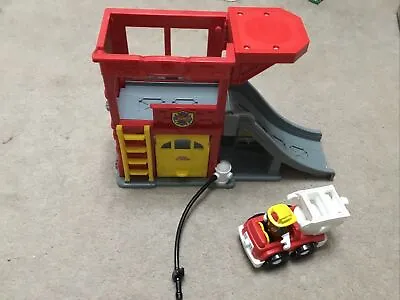 Buy Fisher Price Little People Rescue Ramps Fire Station Set • 7.50£
