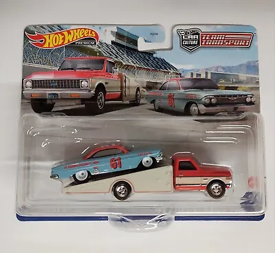 Buy Hot Wheels Team Transport Card, '61 Impala, '72 Chevy Ramp Truck #54 Real Riders • 10.99£