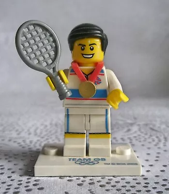 Buy Lego Genuine Mini Figure Tennis Player-male Team Gb With Base Plate • 6£