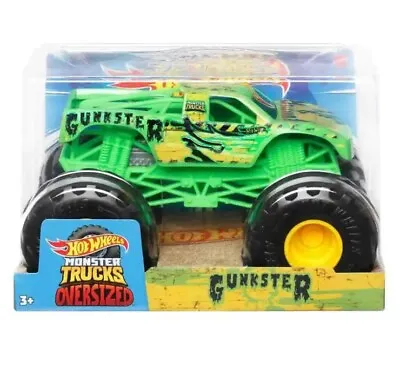 Buy Hot Wheels Monster Trucks - Oversized -  Gunkster 1:24Scale. • 16.99£