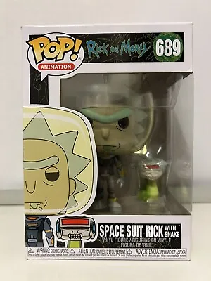 Buy Funko Pop! Animation: Rick And Morty - Space Suit Rick With Snake #689 • 15£