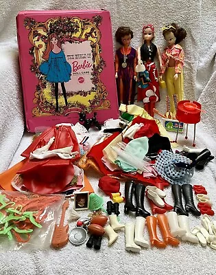 Buy Vintage Fashion Dolls Barbie Suitcase Big Jack Sunshine Family Mattel Petra & Accessories • 8.56£
