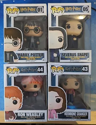 Buy 4 X Harry Potter Funko Pop Bundle | 01, 05, 43 & 44 - In Boxes • 30£