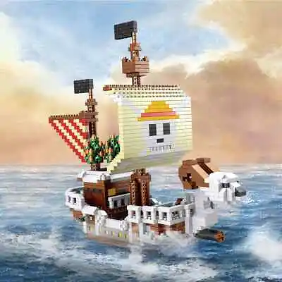 Buy One Piece Pirate Ship Building Bricks Model Construction Statue Toy Not Lego • 19.95£