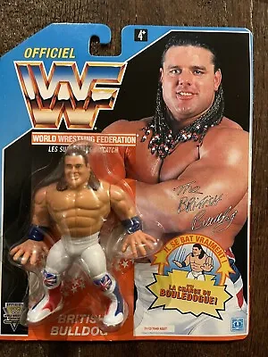 Buy WWF Hasbro Moc British Bulldog French Card • 196.99£
