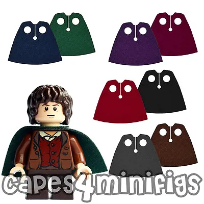 Buy 2 CUSTOM Fabric Capes For Your Lego Hobbit Lord Of The Rings Minifig - CAPE ONLY • 2.18£