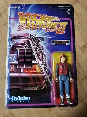 Buy SUPER7 BACK TO THE FUTURE PART II REACTION FIGURE - FUTURE MARTYmoc Unpunched  • 13£