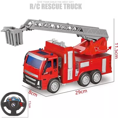 Buy RC Educational Fire Rescue Engine Truck Remote Control New Toys Kids Gift Set • 9.89£