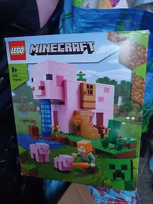 Buy LEGO Minecraft The Pig House (21170).  98%Complete, Boxed With Instructions. • 0.99£